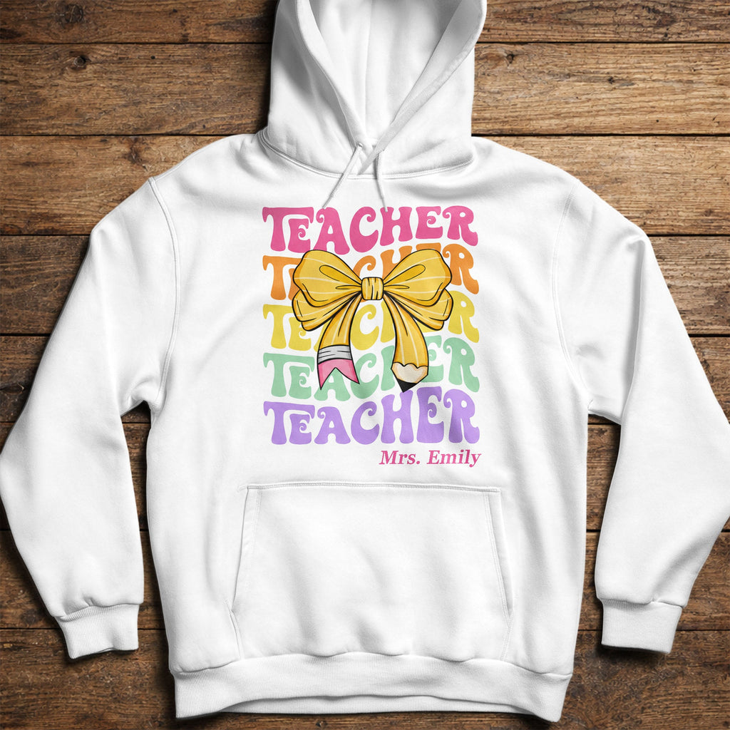 Personalized Custom Teacher T-shirt & Hoodie Gift Idea Shirt GradoCreations