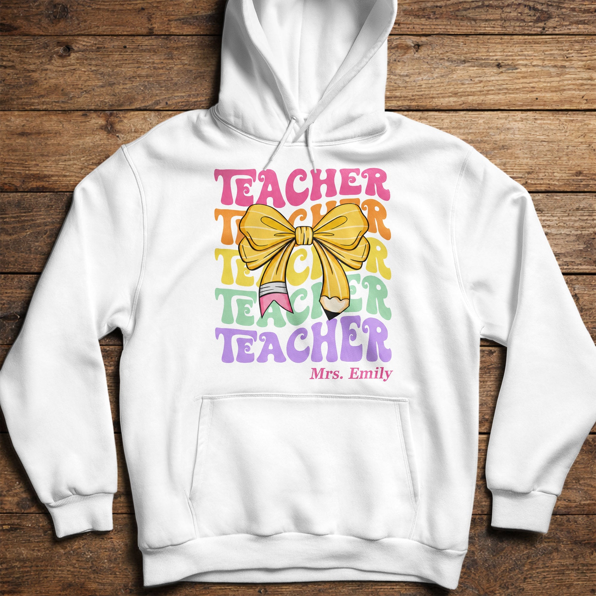 Personalized Custom Teacher T-shirt & Hoodie Gift Idea Shirt GradoCreations
