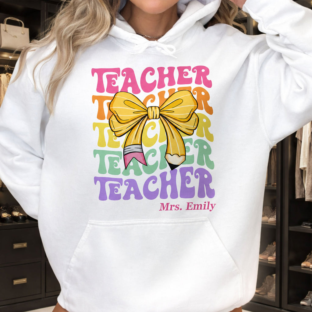 Personalized Custom Teacher T-shirt & Hoodie Gift Idea Shirt GradoCreations