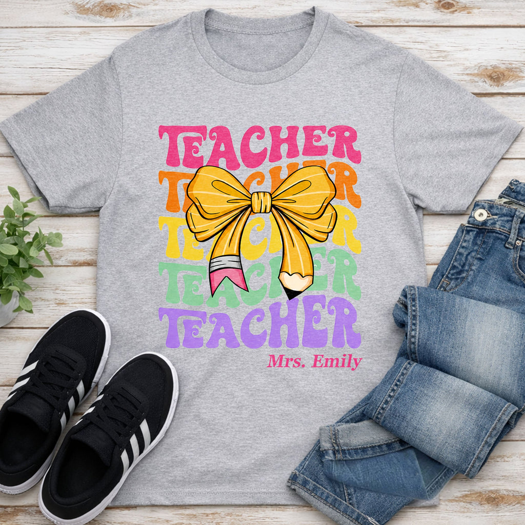 Personalized Custom Teacher T-shirt & Hoodie Gift Idea Shirt GradoCreations