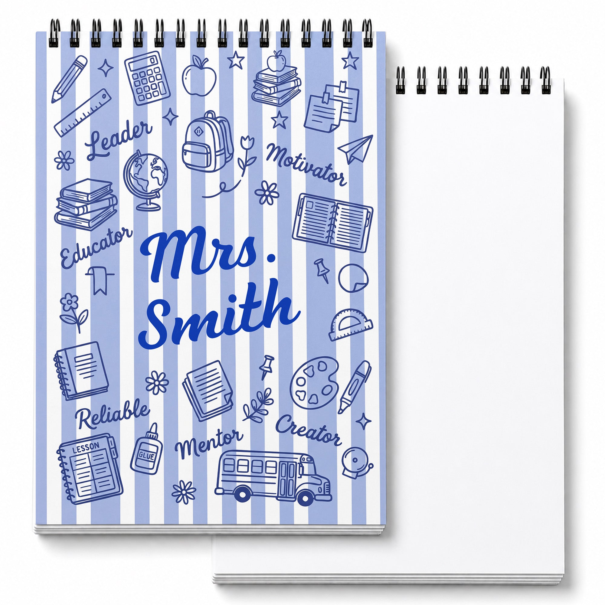 Personalized Sketch Book Custom Cover Gift for Teachers Sketch Book GradoCreations