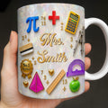 Personalized Mother of Pearl Coffee Mug Gift for Teacher Edge-to-edge Mug GradoCreations