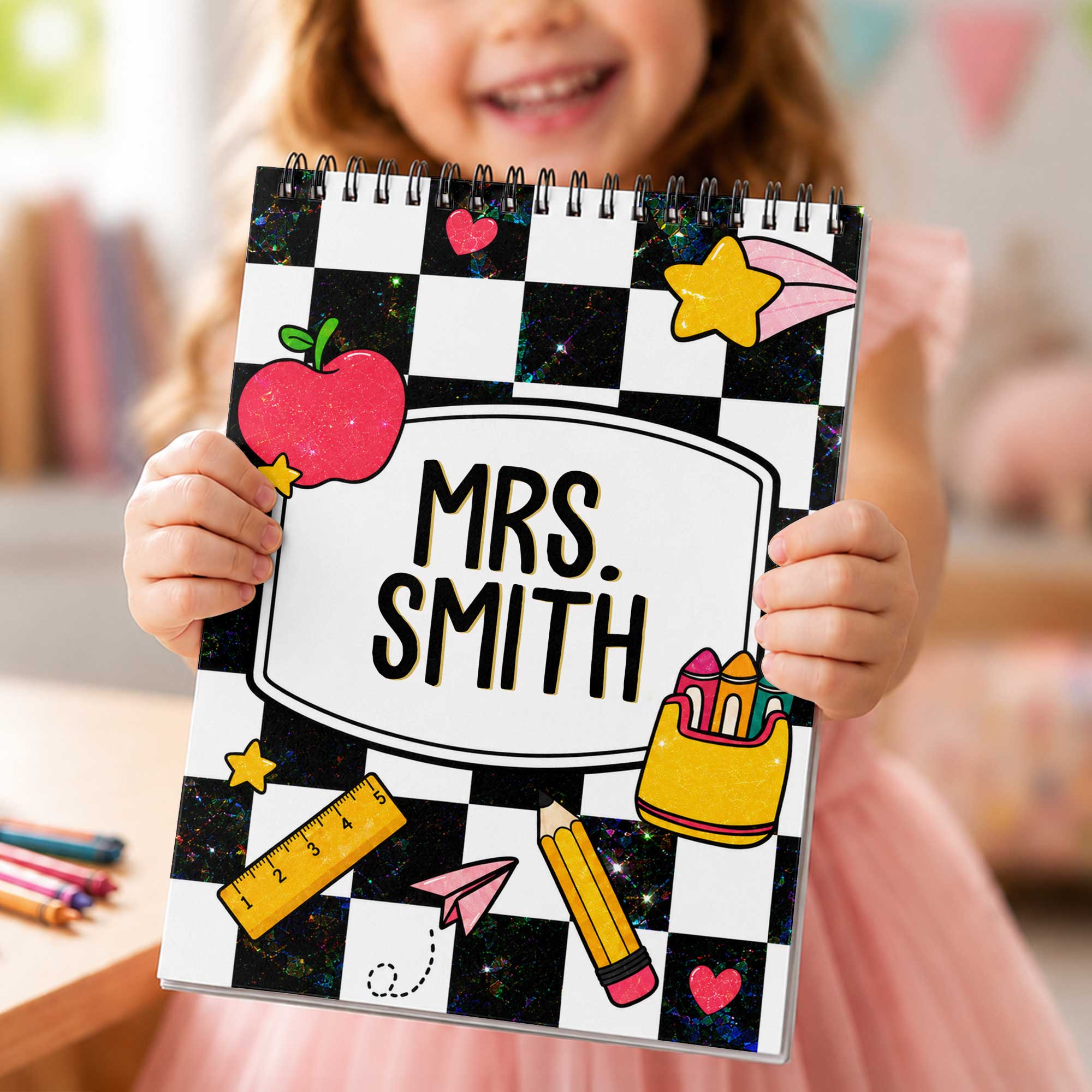 Personalized Art Sketch Book Custom Cover for Teachers Gift Sketch Book GradoCreations