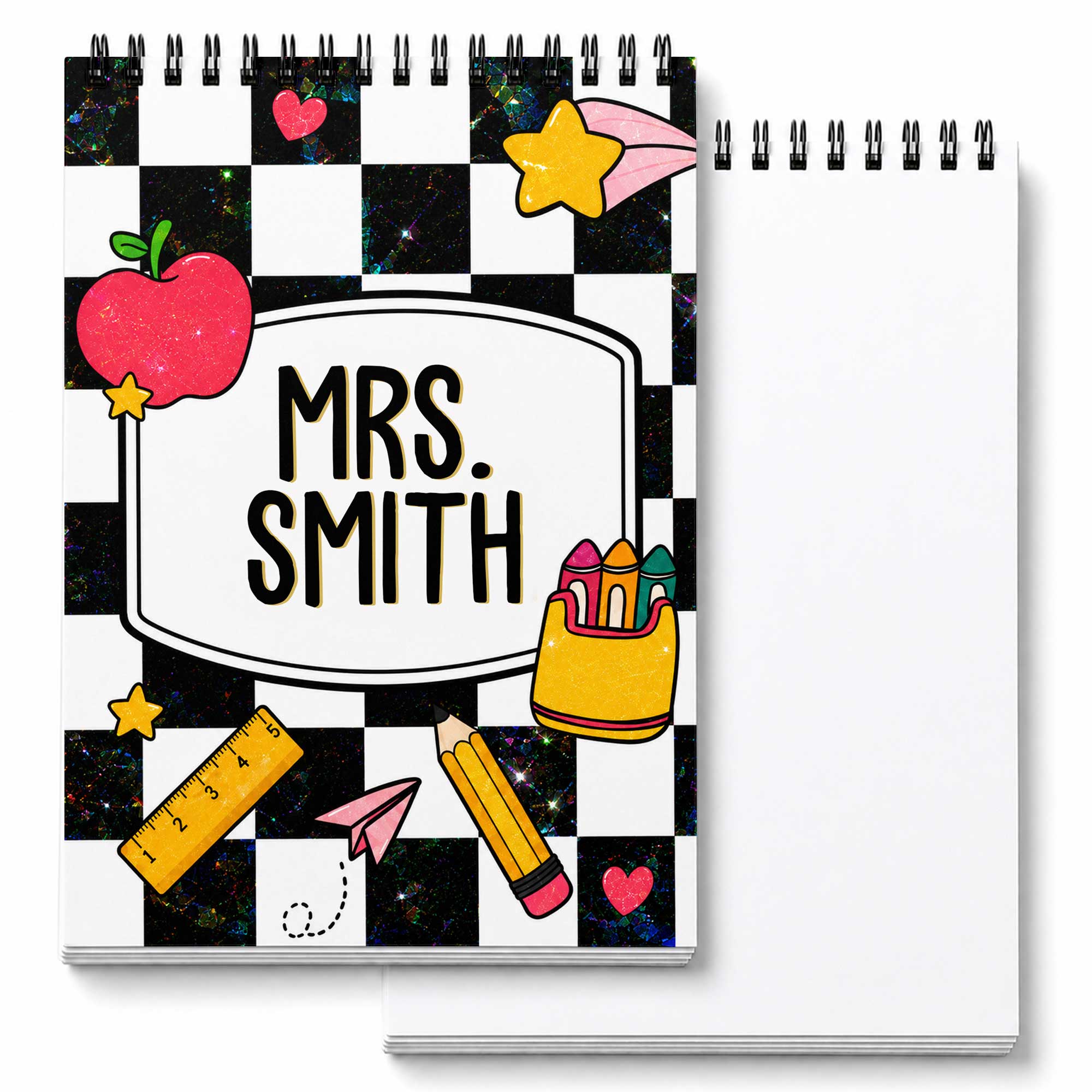 Personalized Art Sketch Book Custom Cover for Teachers Gift Sketch Book GradoCreations