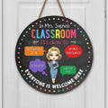 Personalized Custom Wood Sign Classroom Decor Gift for Teacher Wood Sign GradoCreations