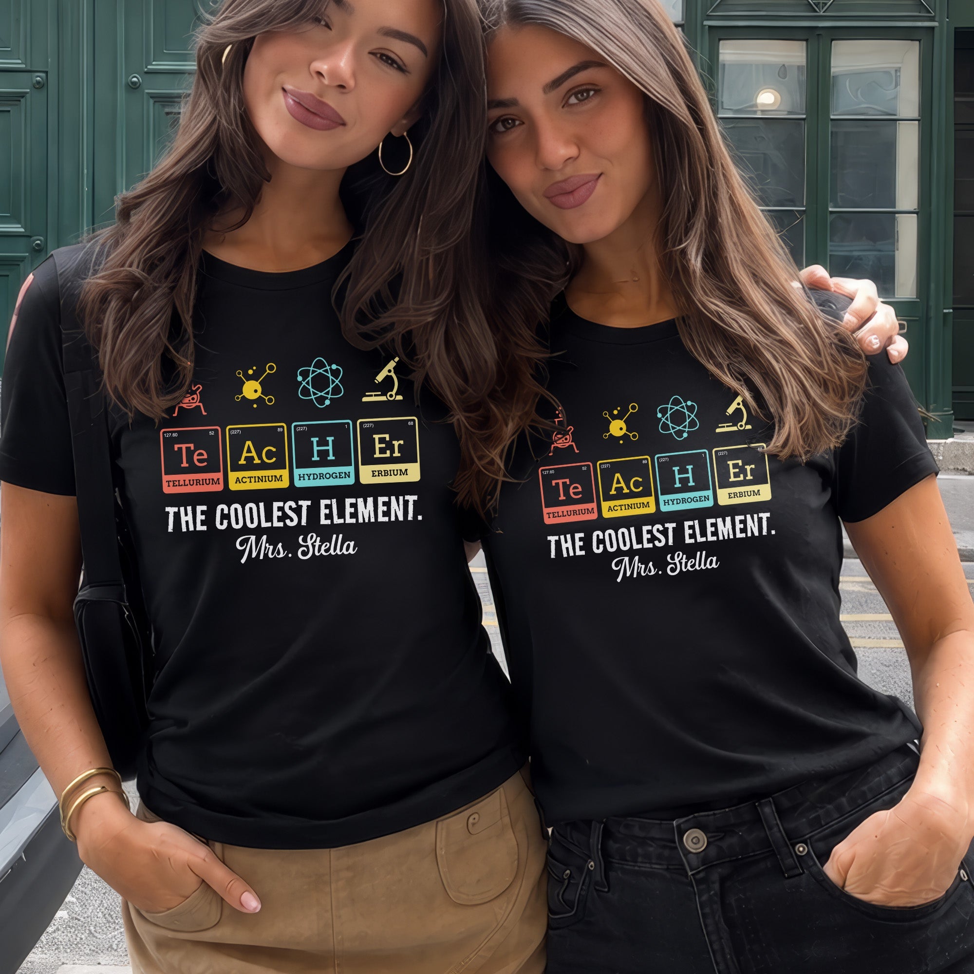 Personalized Science Teacher T-Shirt Hoodie Custom Gift Shirt GradoCreations