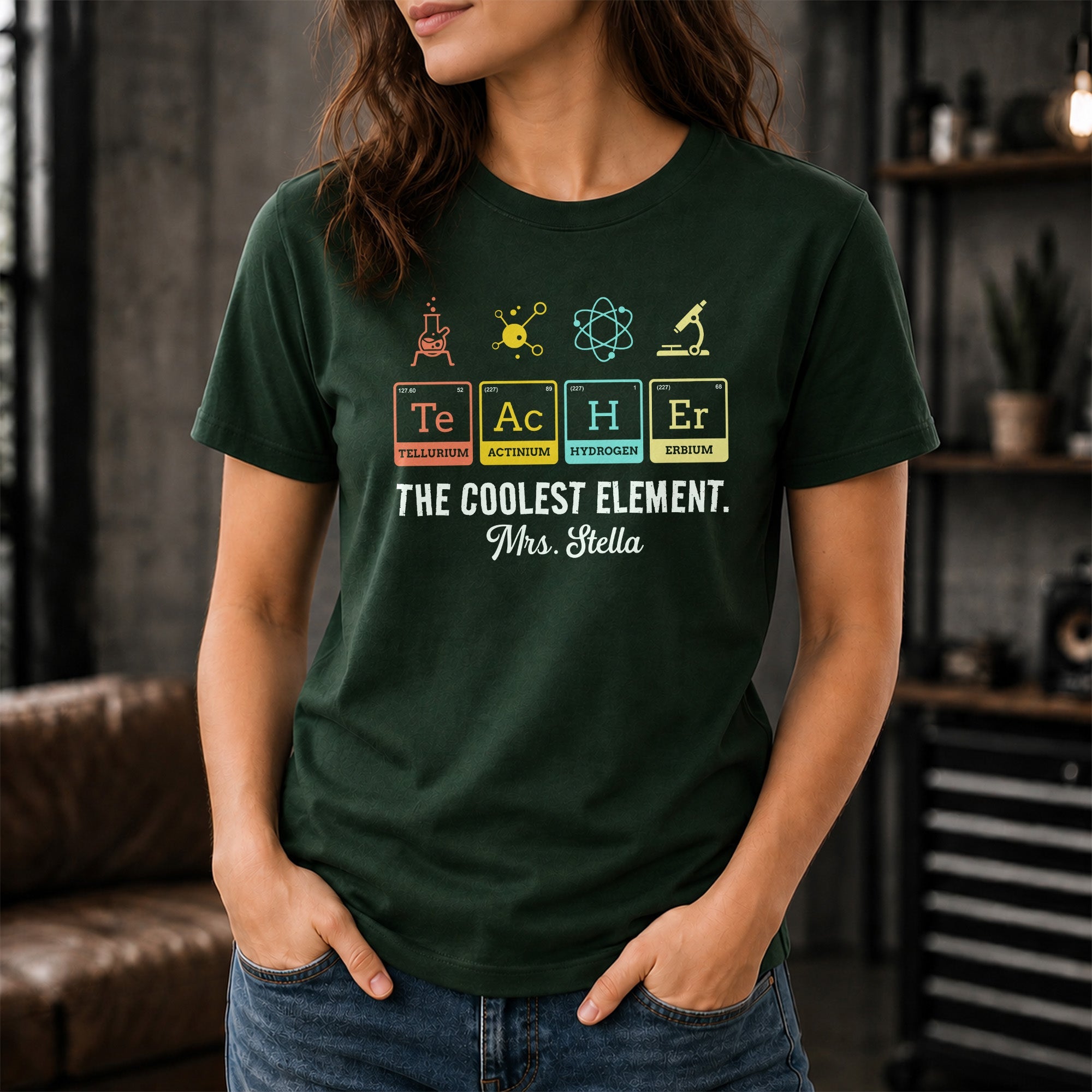 Personalized Science Teacher T-Shirt Hoodie Custom Gift Shirt GradoCreations