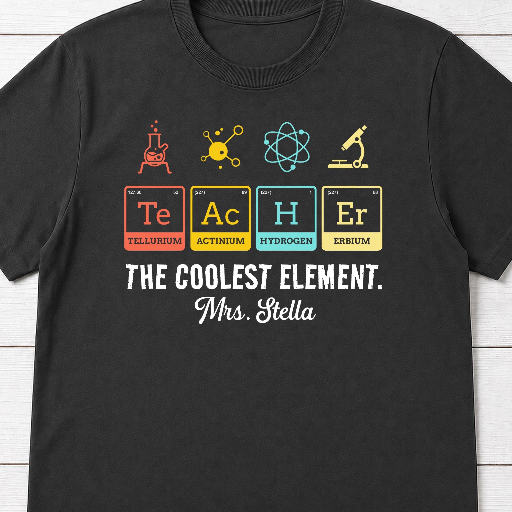 Personalized Science Teacher T-Shirt Hoodie Custom Gift Shirt GradoCreations