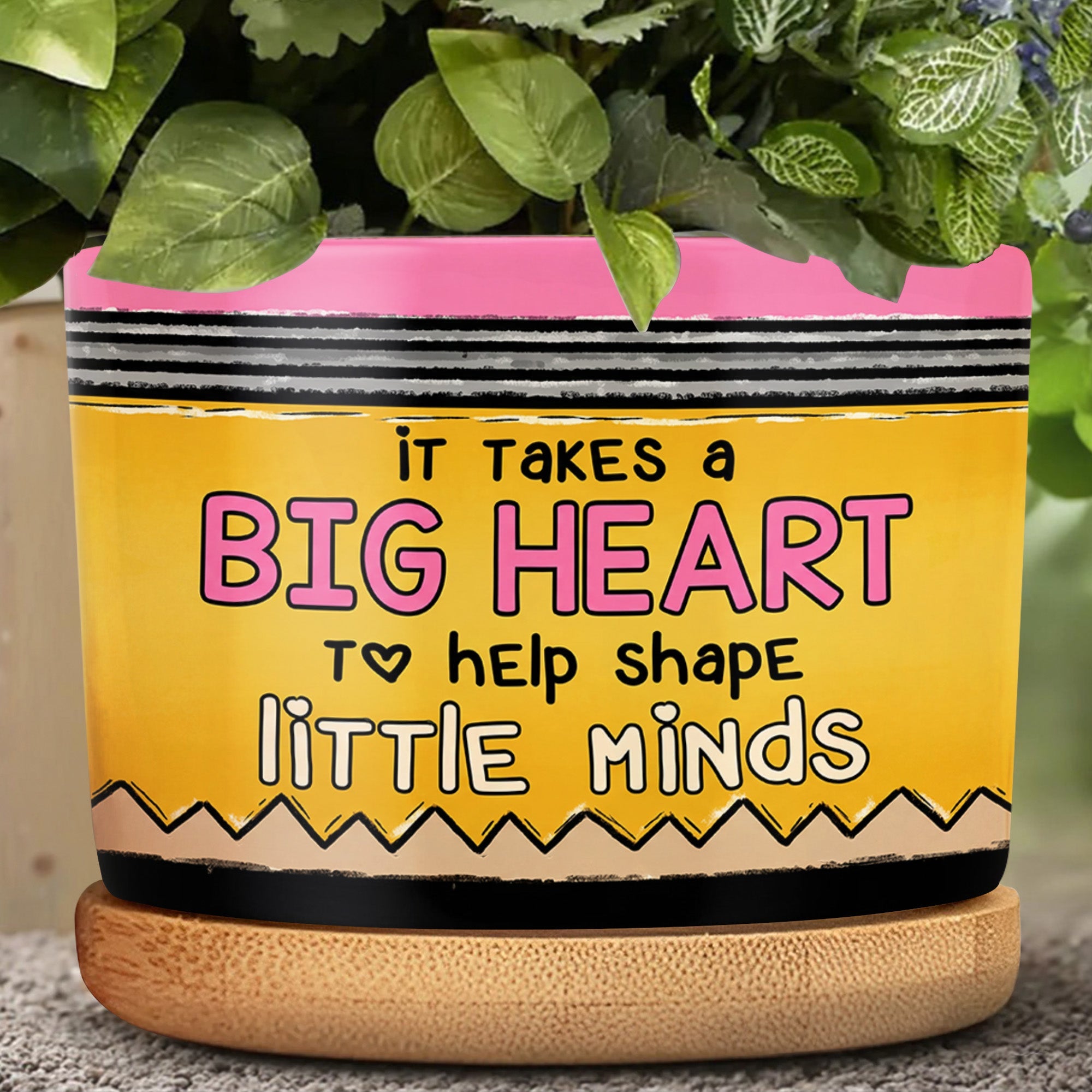 Personalized Ceramic Plant Pot Custom Teacher Gift Idea Ceramic Plant Pot GradoCreations