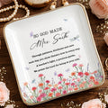 Personalized Ceramic Jewelry Dish Teacher Gift with Verse Jewelry Dish GradoCreations