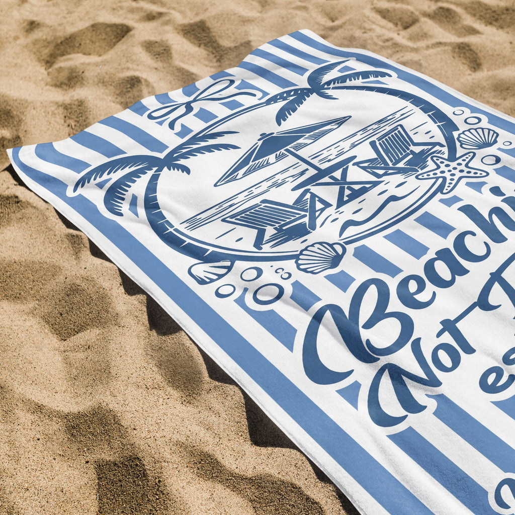 Personalized Beach Towel Custom Name Teachers Gift for Summer Beach Towels GradoCreations