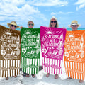 Personalized Microfiber Beach Towel Custom Design for Teacher Beach Towels GradoCreations