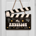 Personalized Classroom Wood Sign Custom Name Drama Gift for Teacher Wood Sign GradoCreations