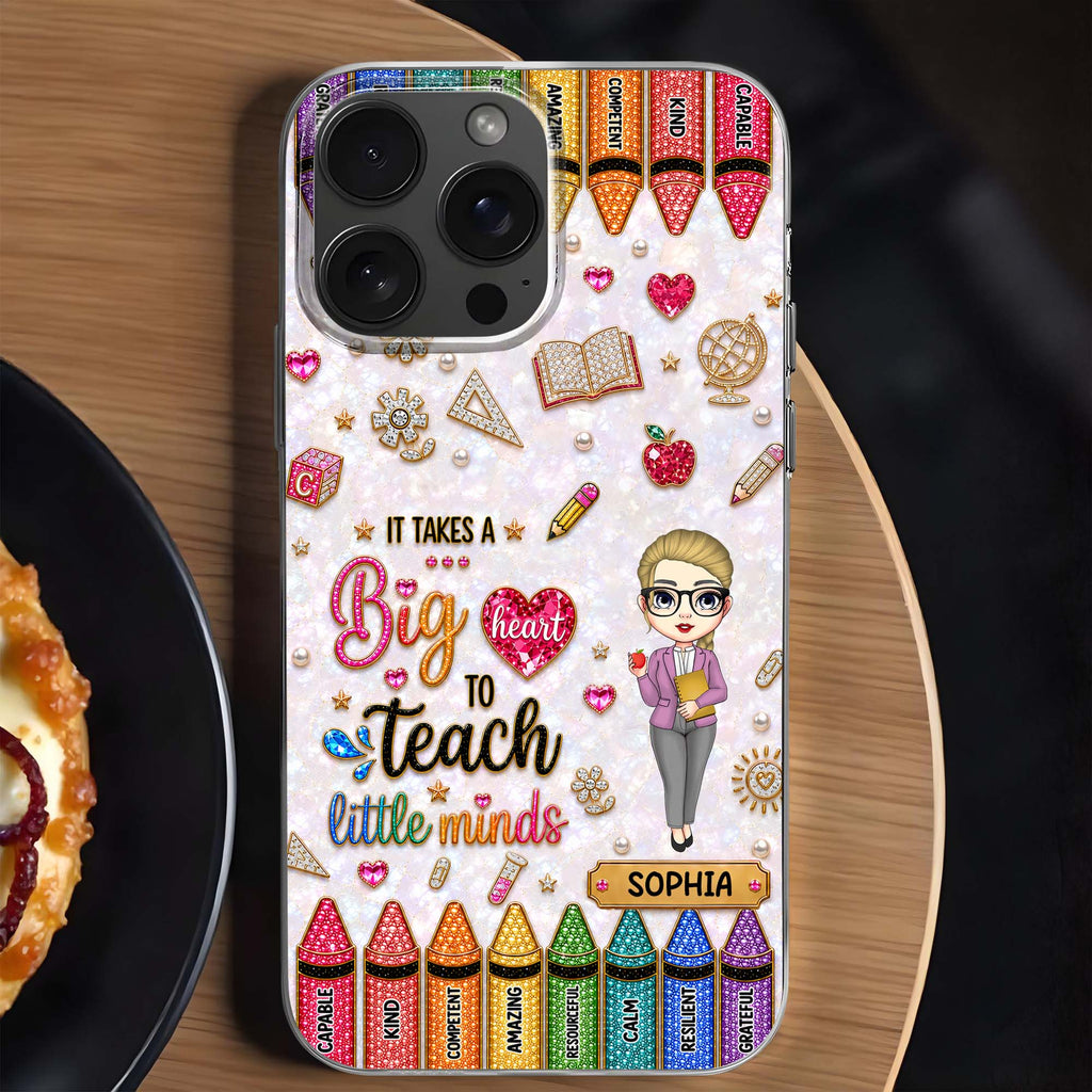 Personalized Clear Phone Case Custom Teacher Gift for Educator Clear Phone Case GradoCreations