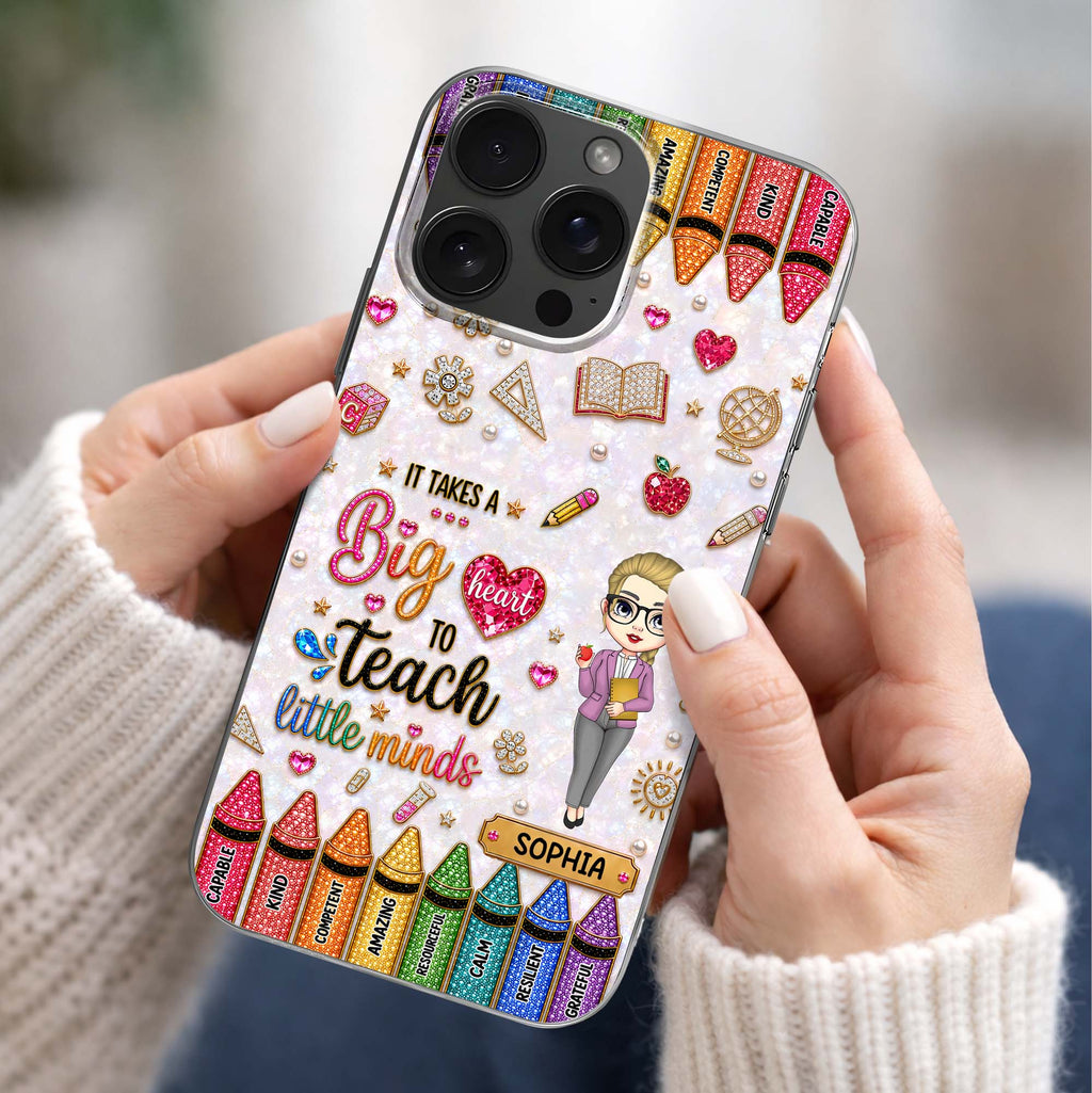 Personalized Clear Phone Case Custom Teacher Gift for Educator Clear Phone Case GradoCreations