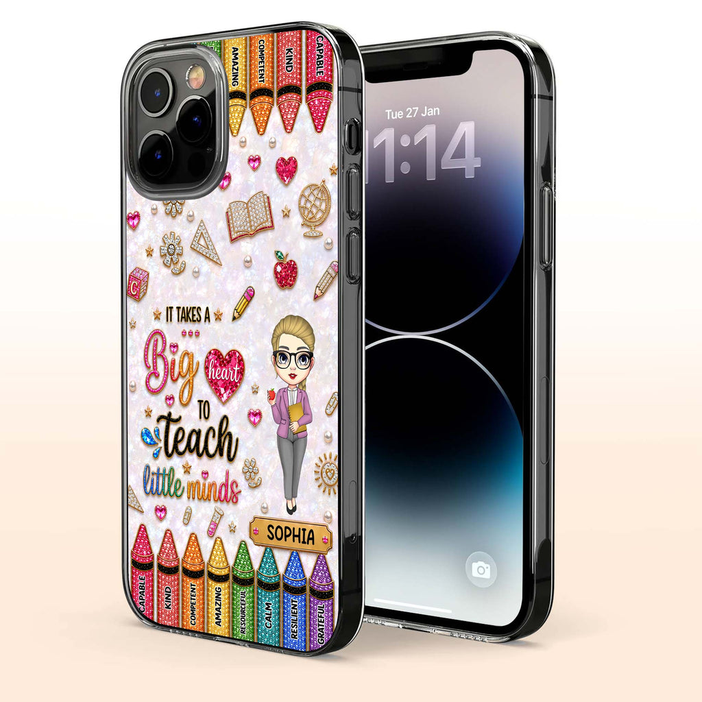 Personalized Clear Phone Case Custom Teacher Gift for Educator Clear Phone Case GradoCreations