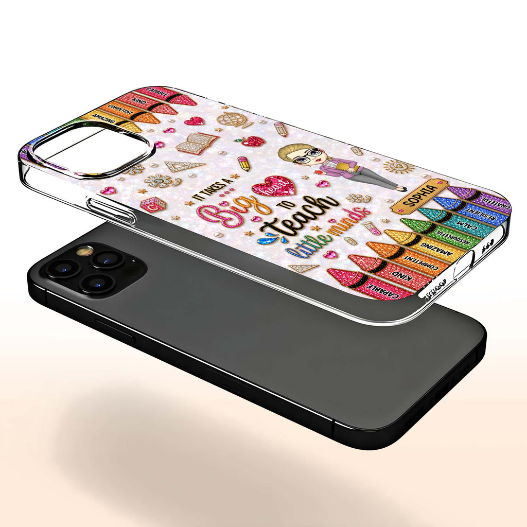 Personalized Clear Phone Case Custom Teacher Gift for Educator Clear Phone Case GradoCreations