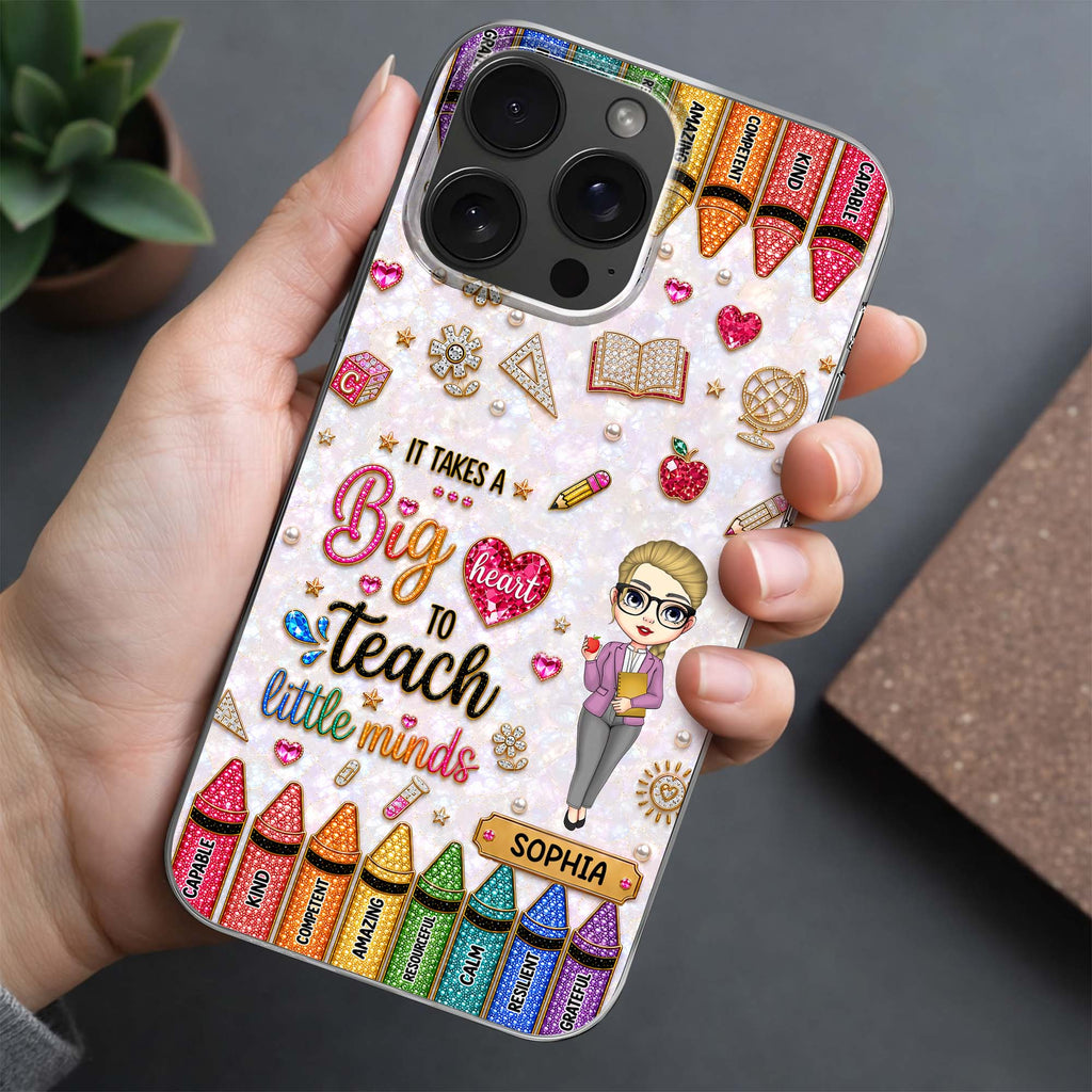 Personalized Clear Phone Case Custom Teacher Gift for Educator Clear Phone Case GradoCreations