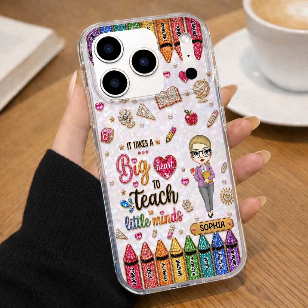 Personalized Clear Phone Case Custom Teacher Gift for Educator Clear Phone Case GradoCreations