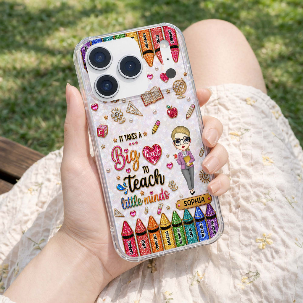 Personalized Clear Phone Case Custom Teacher Gift for Educator Clear Phone Case GradoCreations