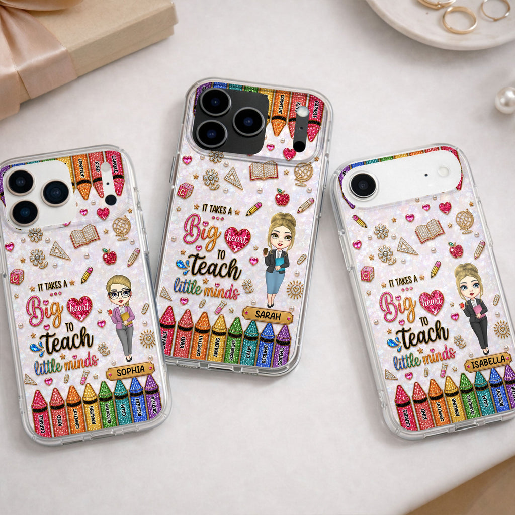 Personalized Clear Phone Case Custom Teacher Gift for Educator Clear Phone Case GradoCreations