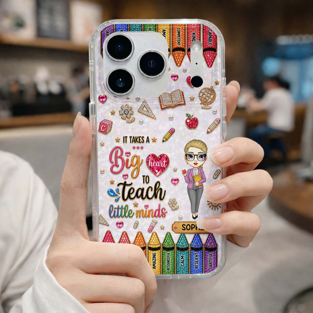 Personalized Clear Phone Case Custom Teacher Gift for Educator Clear Phone Case GradoCreations