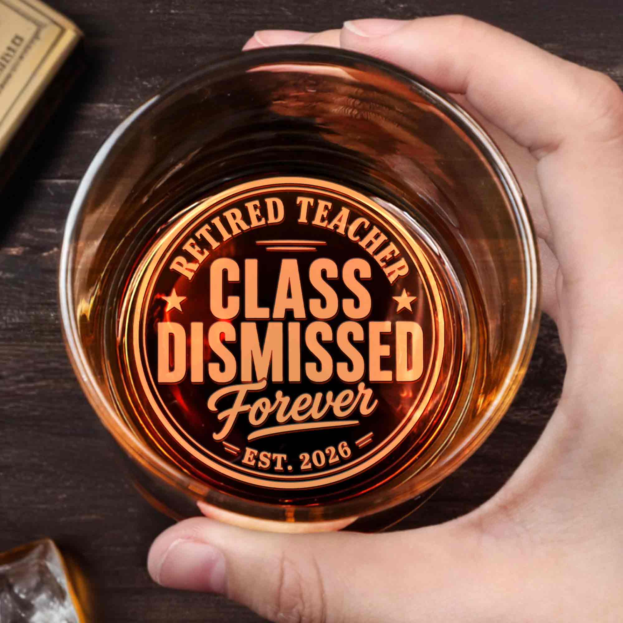 Personalized Engraved Whiskey Glass for Teachers Gift Idea Whiskey Glass GradoCreations