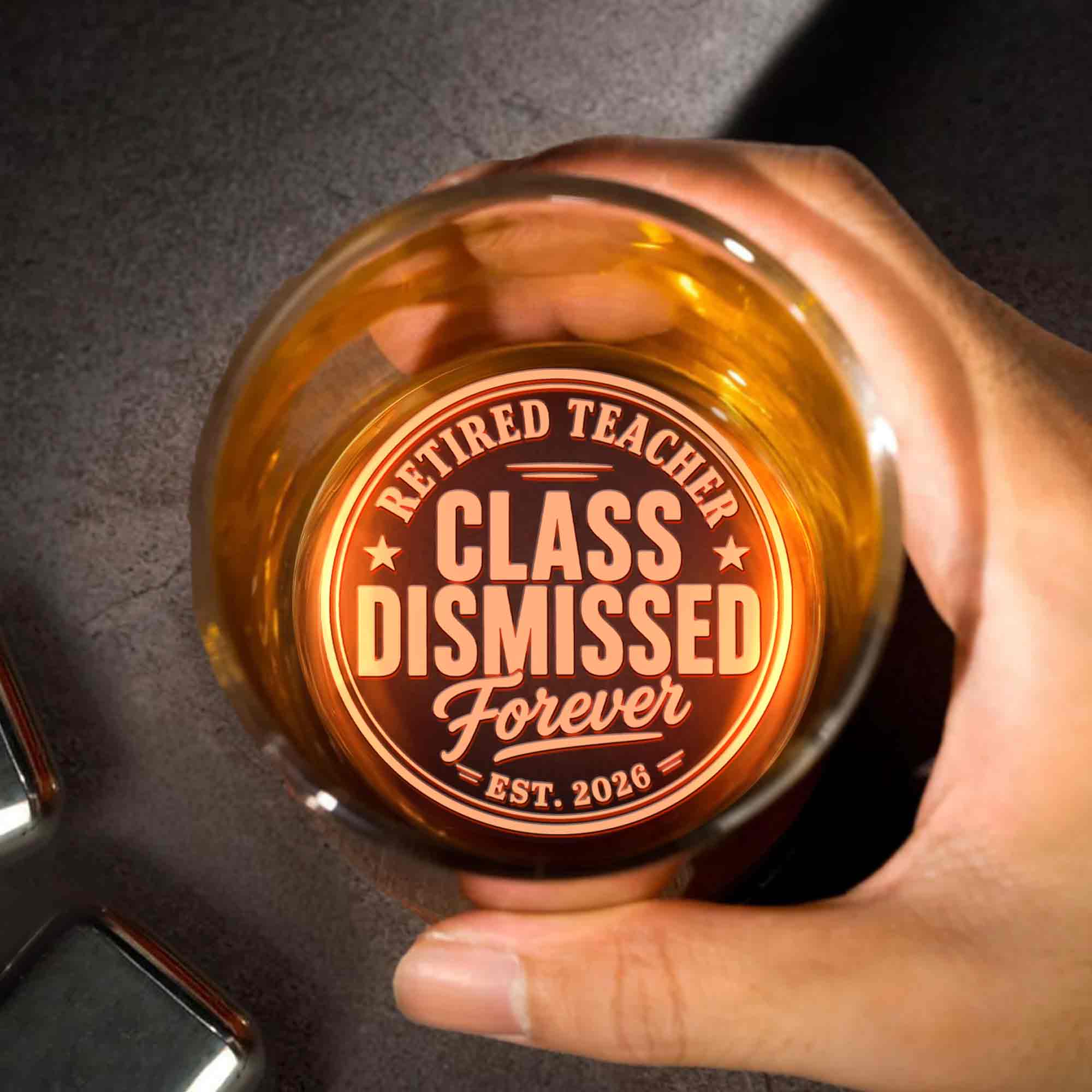 Personalized Engraved Whiskey Glass for Teachers Gift Idea Whiskey Glass GradoCreations
