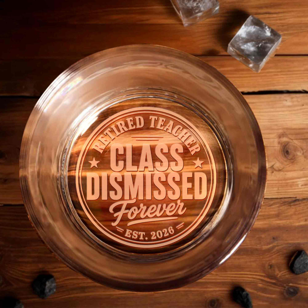 Personalized Engraved Whiskey Glass for Teachers Gift Idea Whiskey Glass GradoCreations