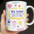 Personalized Teacher Coffee Mug Custom Quote Gift for Educator Edge-to-edge Mug GradoCreations