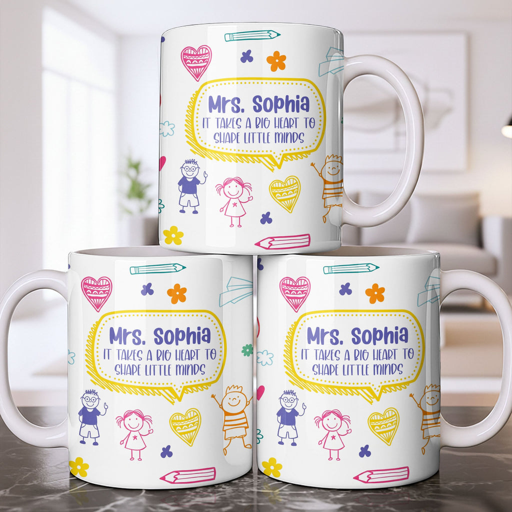 Personalized Teacher Coffee Mug Custom Quote Gift for Educator Edge-to-edge Mug GradoCreations