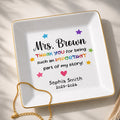 Personalized Ceramic Jewelry Dish Custom Teacher Gift