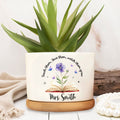 Personalized Ceramic Plant Pot Custom Engraved Gift for Teachers Ceramic Plant Pot GradoCreations