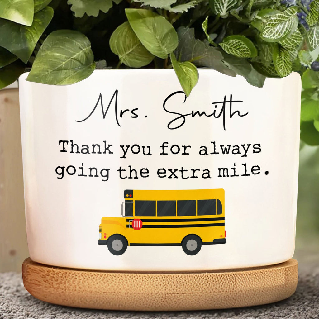 Personalized Ceramic Plant Pot Thank You Gift for Teachers