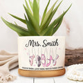 Personalized Ceramic Plant Pot Custom Name Gift for Teachers