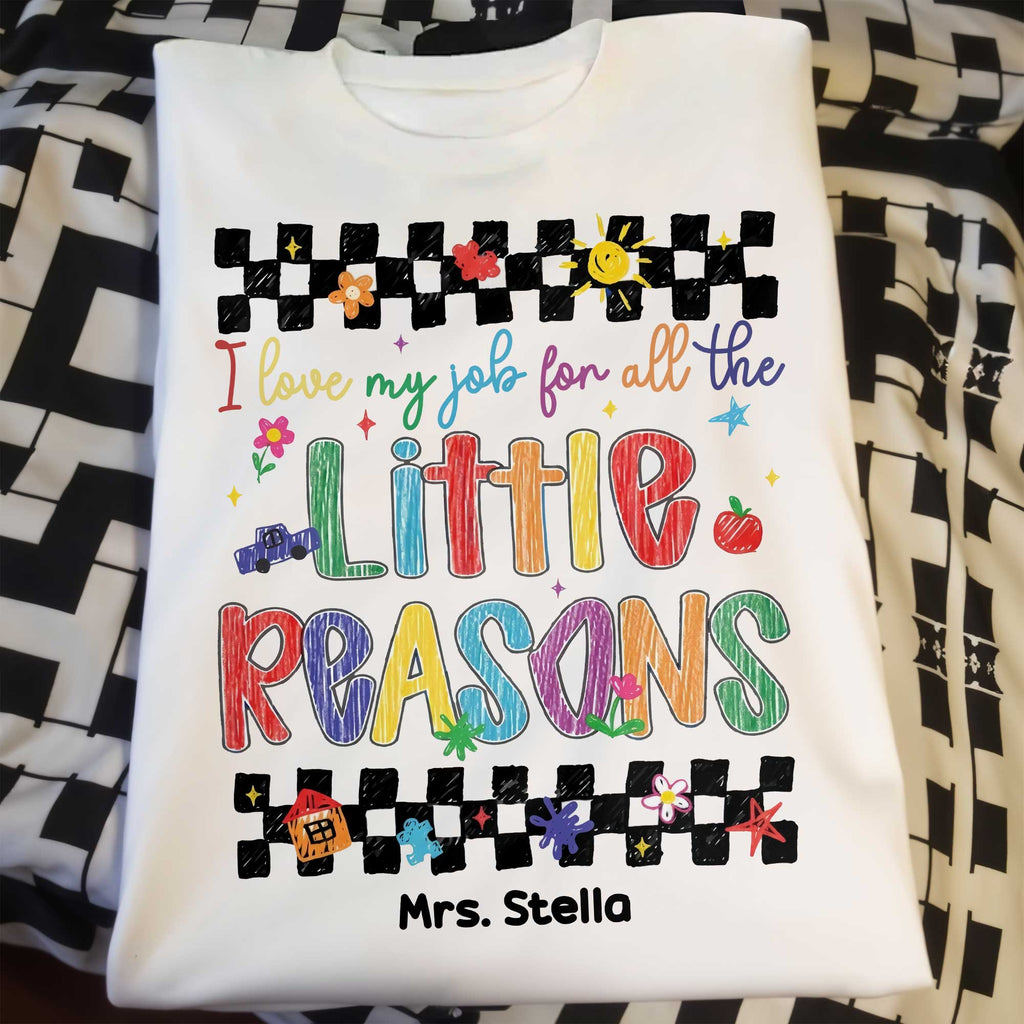 Personalized Teacher Gift Custom T-shirt Hoodie Crayon Design Shirt GradoCreations