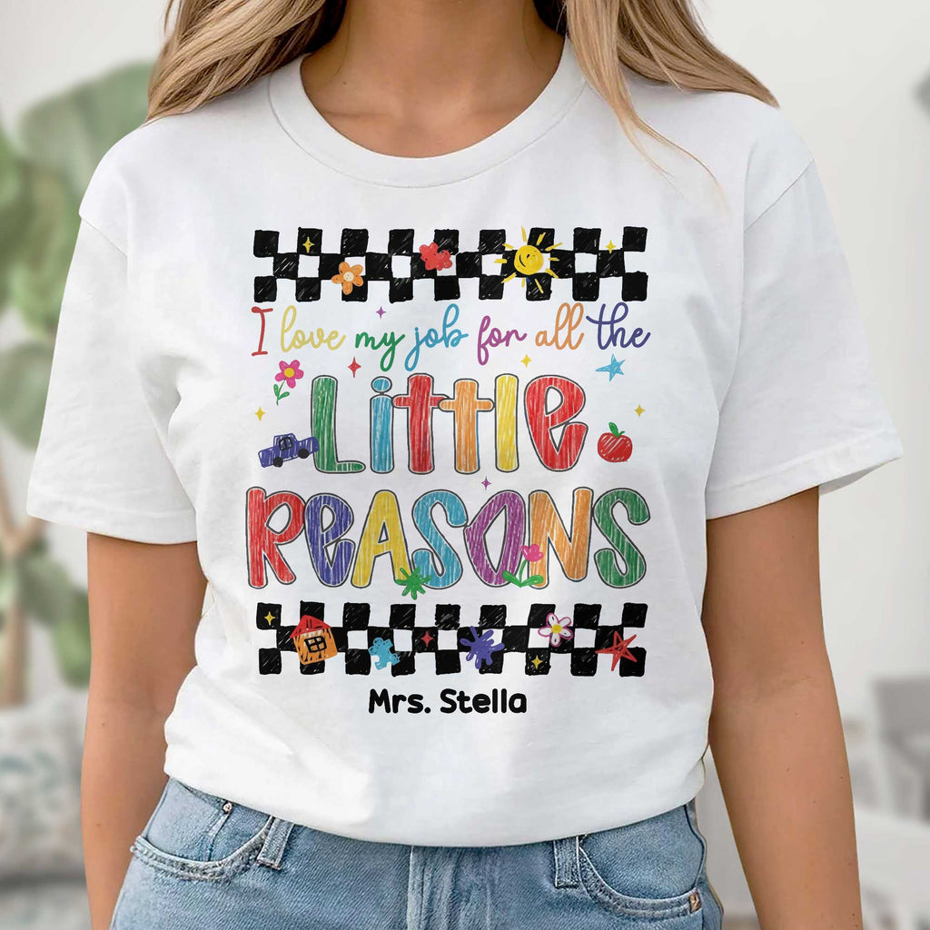 Personalized Teacher Gift Custom T-shirt Hoodie Crayon Design Shirt GradoCreations