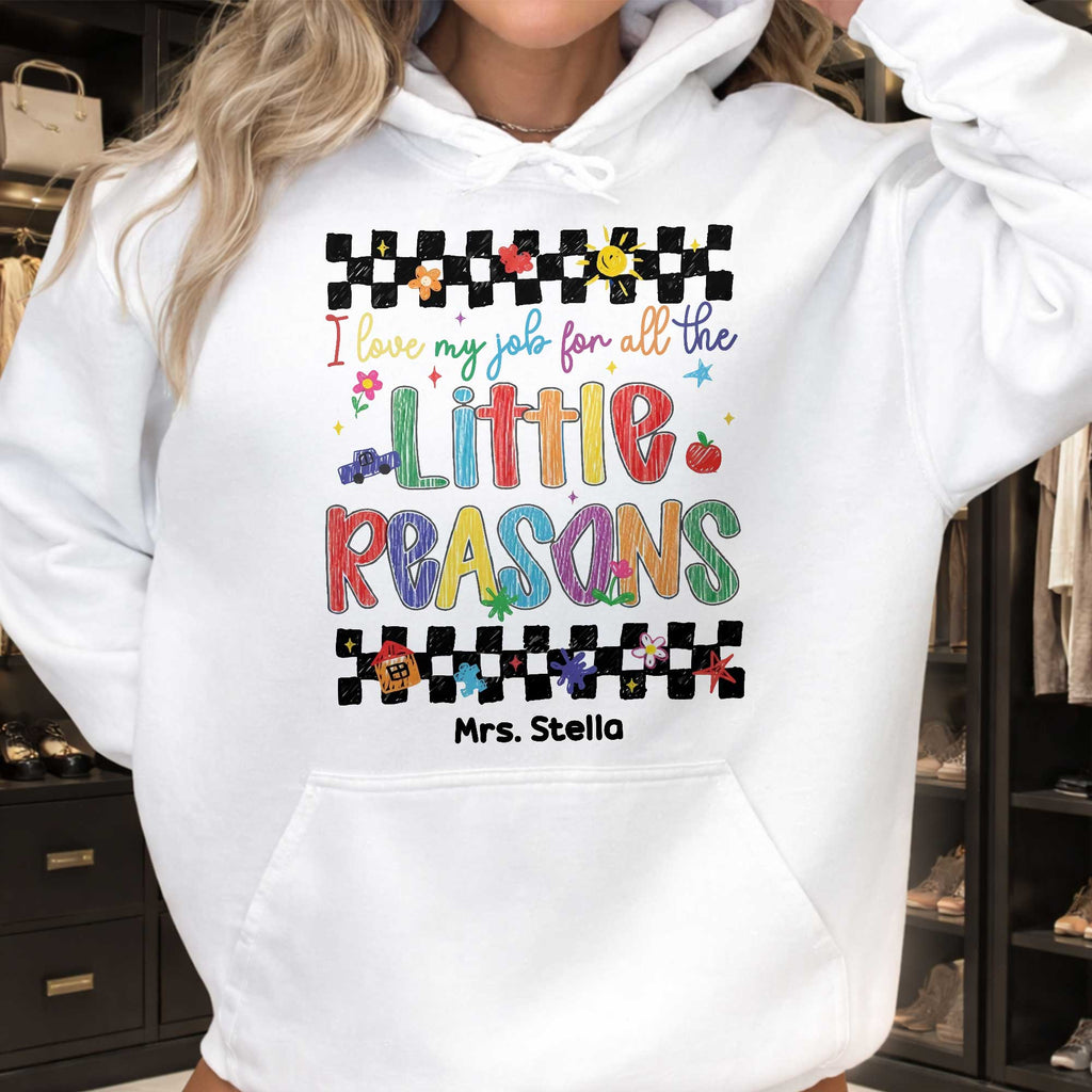Personalized Teacher Gift Custom T-shirt Hoodie Crayon Design Shirt GradoCreations
