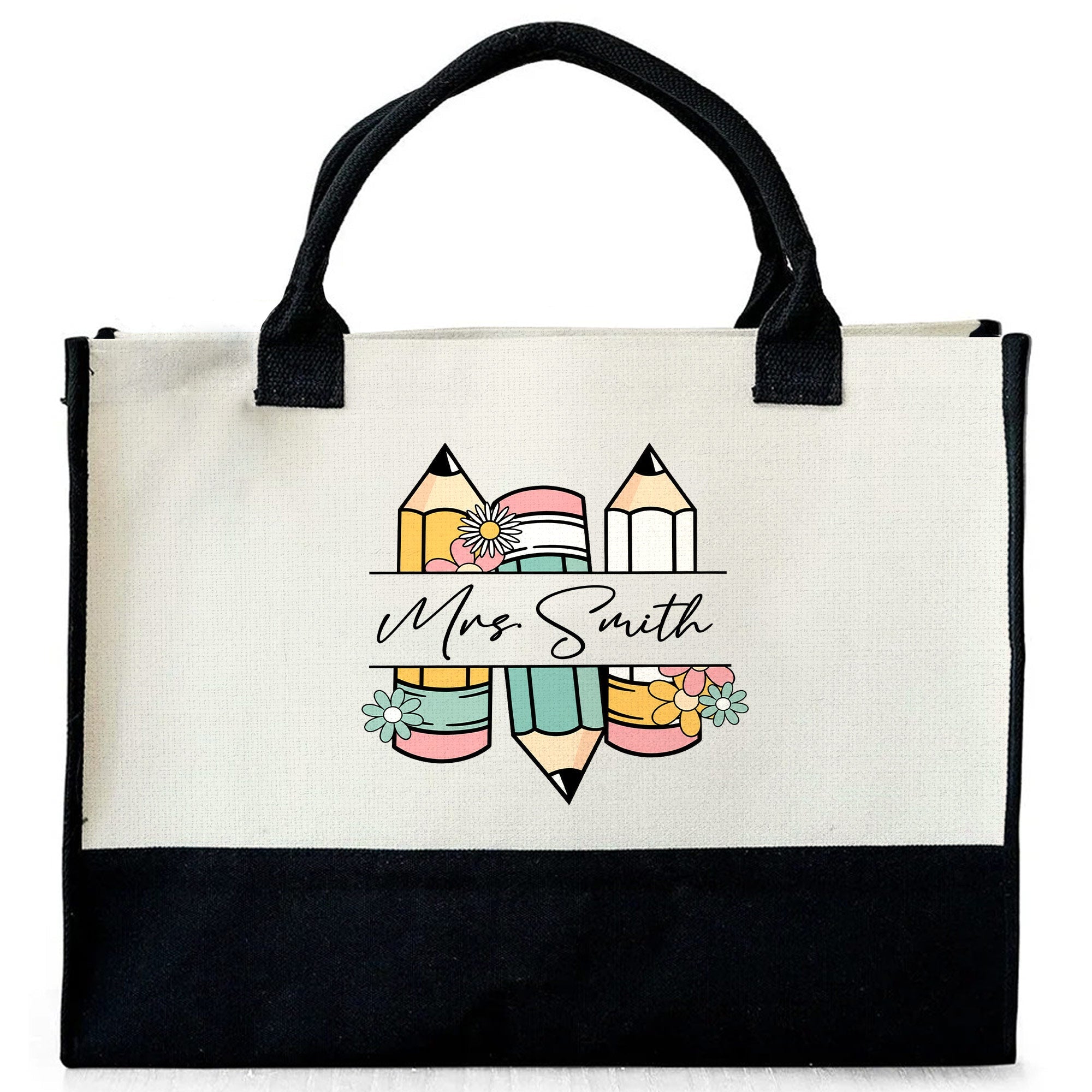 Personalized Canvas Tote Bag Custom Gift for Teachers Canvas Tote Bag GradoCreations