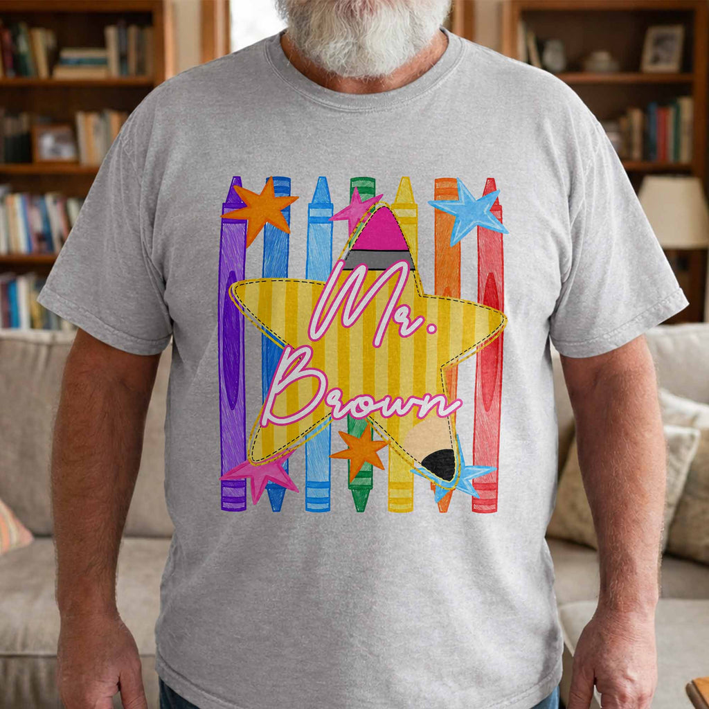 Personalized Teacher T-Shirt Hoodie Custom Name Gift Idea Shirt GradoCreations