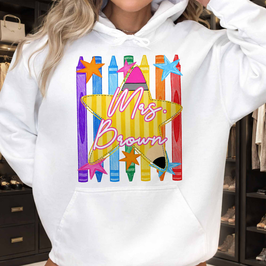 Personalized Teacher T-Shirt Hoodie Custom Name Gift Idea Shirt GradoCreations