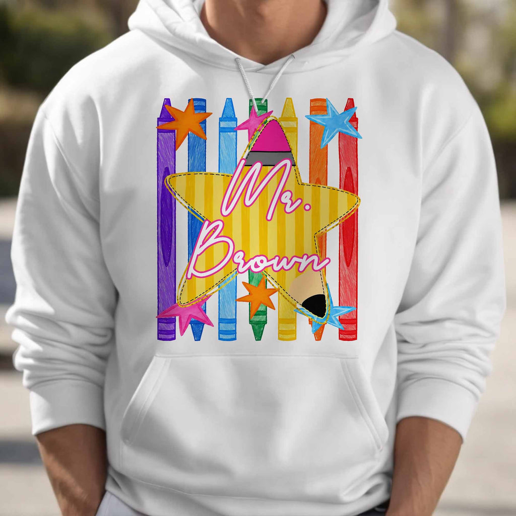 Personalized Teacher T-Shirt Hoodie Custom Name Gift Idea Shirt GradoCreations
