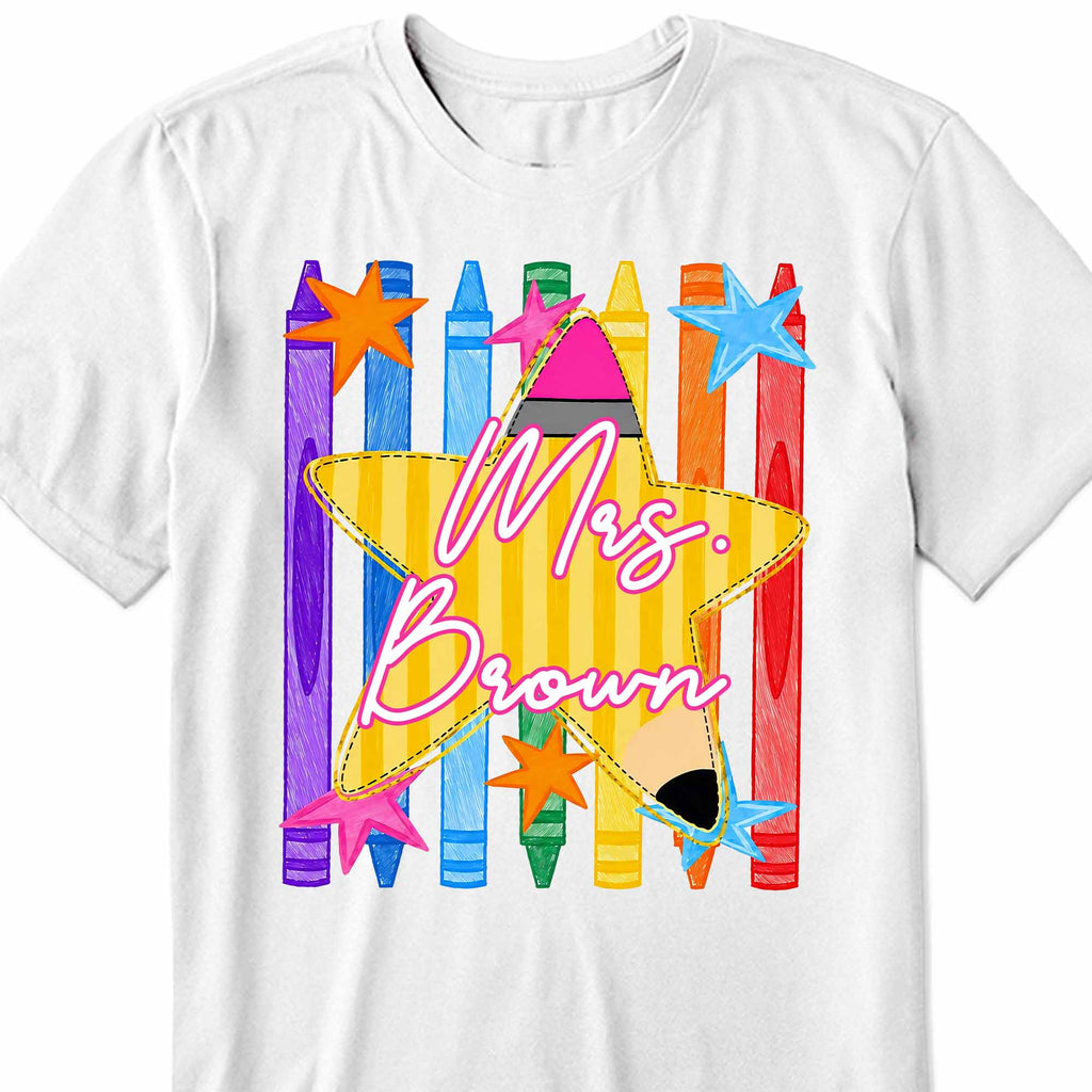 Personalized Teacher T-Shirt Hoodie Custom Name Gift Idea Shirt GradoCreations