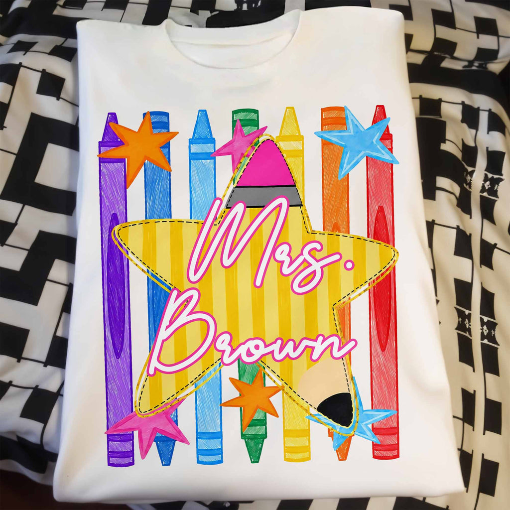 Personalized Teacher T-Shirt Hoodie Custom Name Gift Idea Shirt GradoCreations