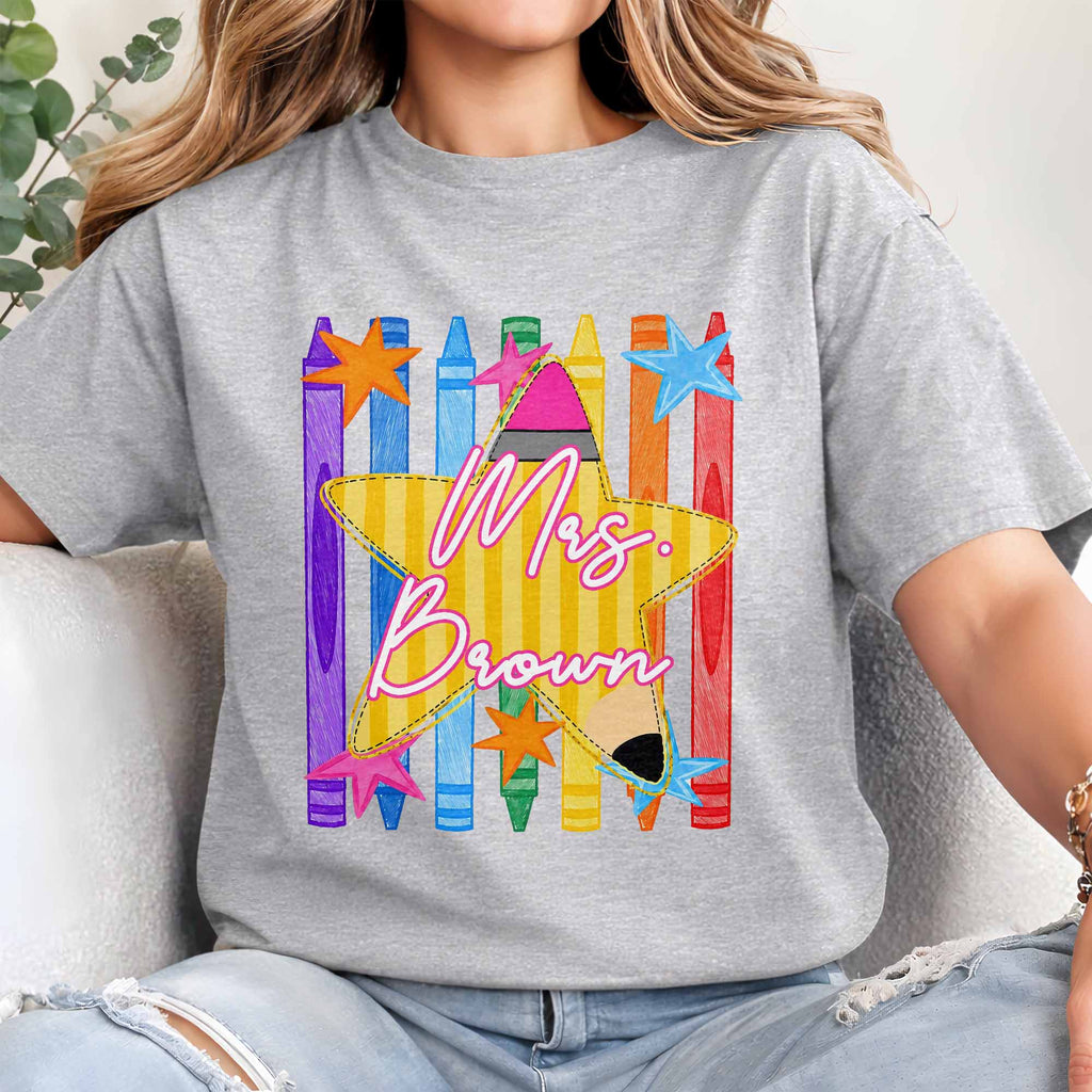 Personalized Teacher T-Shirt Hoodie Custom Name Gift Idea Shirt GradoCreations