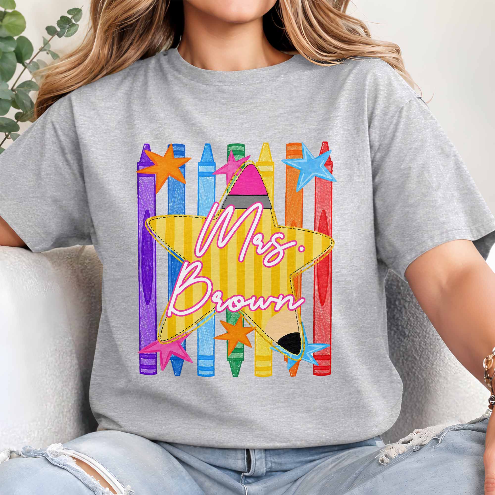Personalized Teacher T-Shirt Hoodie Custom Name Gift Idea Shirt GradoCreations