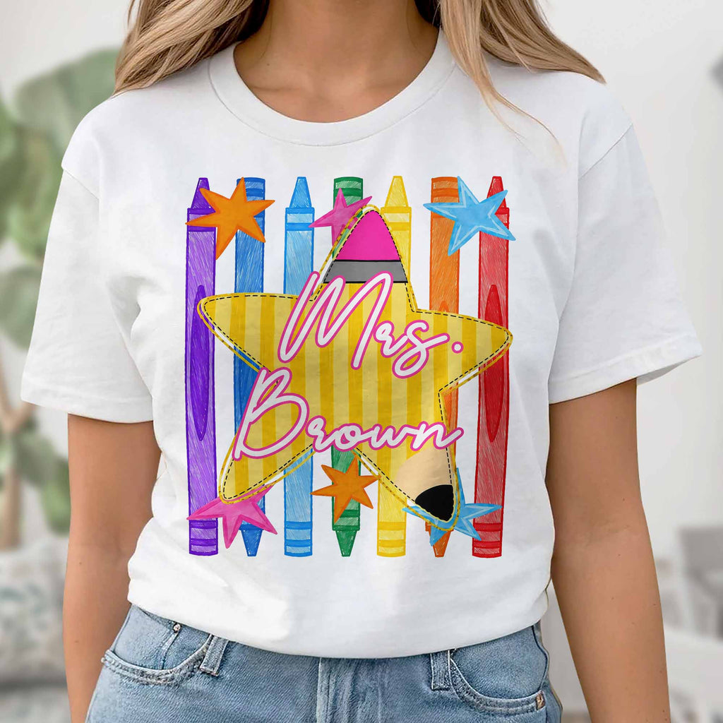 Personalized Teacher T-Shirt Hoodie Custom Name Gift Idea Shirt GradoCreations
