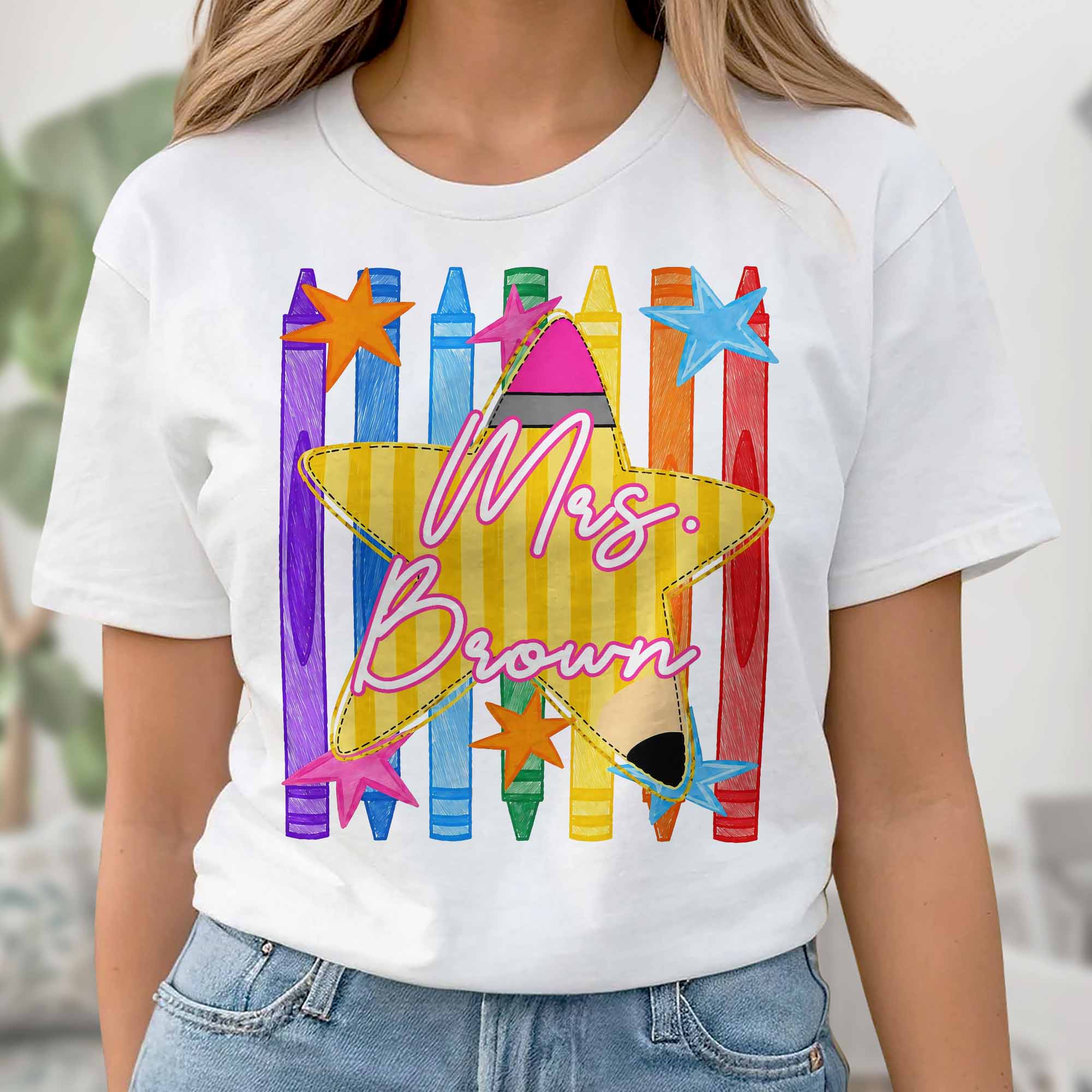 Personalized Teacher T-Shirt Hoodie Custom Name Gift Idea Shirt GradoCreations
