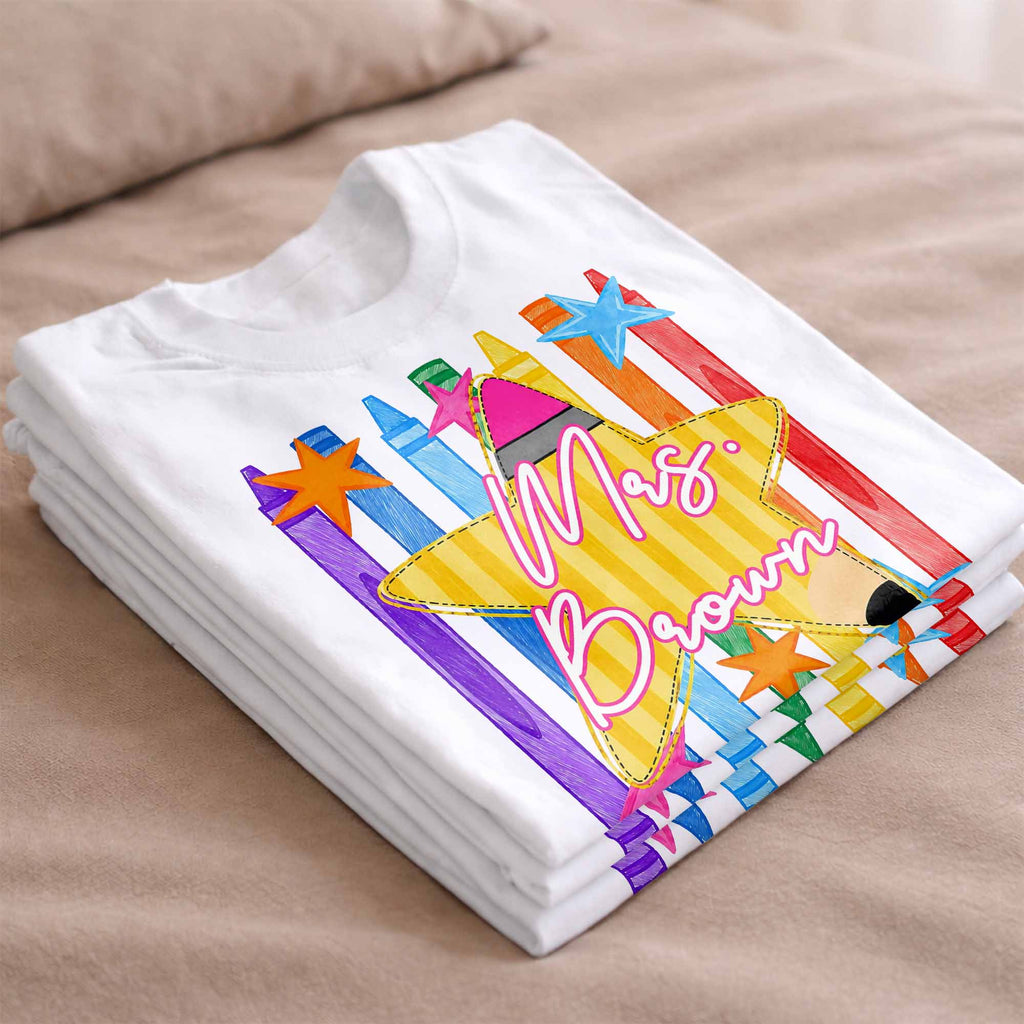 Personalized Teacher T-Shirt Hoodie Custom Name Gift Idea Shirt GradoCreations