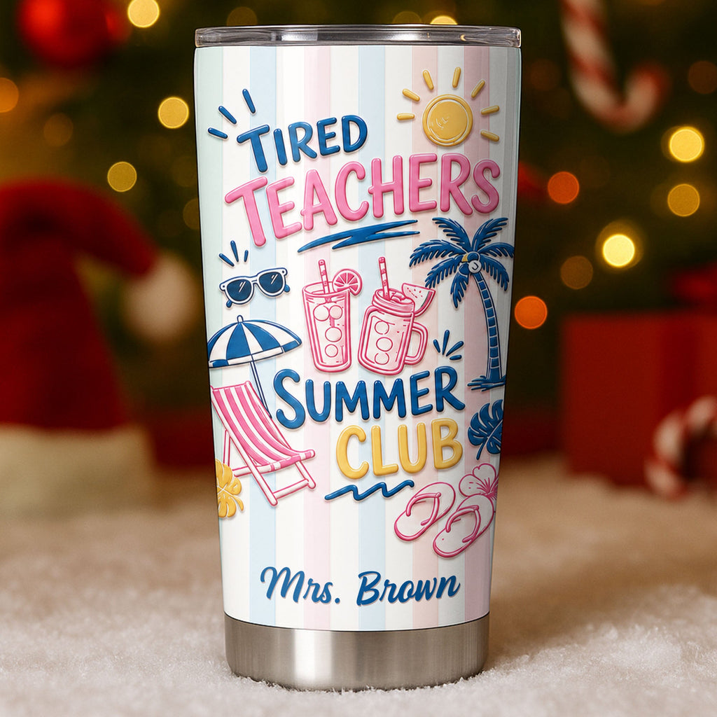 Personalized Stainless Steel Tumbler 20oz Gift for Teachers